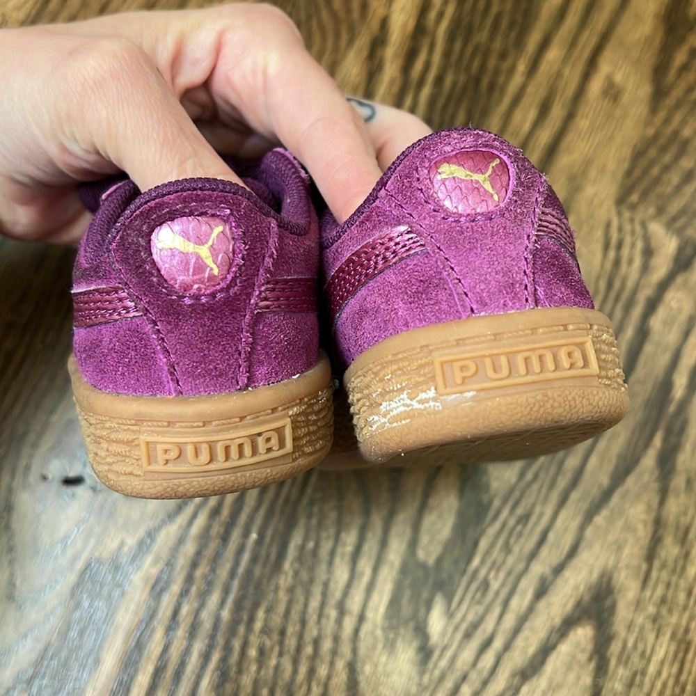 Toddler Size 5C Puma Purple Suede Sneakers‎ - Picture 8 of 9